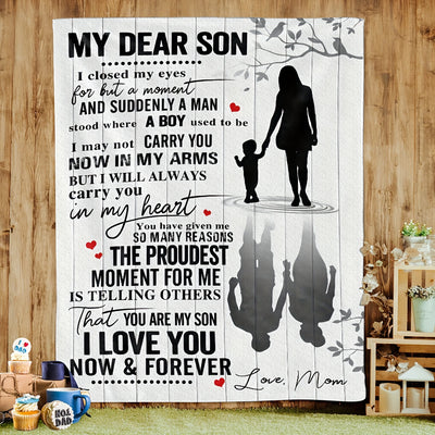 To My Son: Warmth, Comfort, and Love - Flannel Blanket for Couch, Bed, and Sofa
