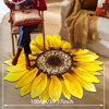 Enhance Your Living Space with the Irregular Sunflower Carpet: Perfect for Living Rooms, Bedrooms, Cloakrooms, and More!