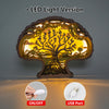 Elevate Your Decor with the Tree of Life 3D Wooden Art Carving: The Perfect Holiday Gift and Artistic Night Light