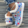 Christmas Wonderland: Women's Winter Snow Shoer with Santa Claus, Snowman, Sleigh, and Elk Designs – Stylish, Comfortable, and Warm!