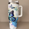 40oz Floral Pattern Stainless Steel Thermal Water Bottle: The Ultimate Portable Tumbler for Outdoor Adventures and Travel