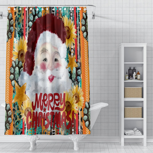 Bring the Festive Cheer: Transform Your Bathroom into a Christmas Wonderland with our Gingerbread House Shower Curtain!