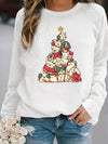 "Get into the holiday spirit with our Festive Furry Friends Christmas sweatshirt. Featuring an adorable dog and tree print, this cozy sweatshirt is perfect for casual wear. Made with long sleeves and a crew neck, it's the perfect addition to your winter wardrobe. Stay warm in style with our festive sweatshirt."