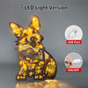 Cute Corgi Wooden Art Night Light: A Delightful Bedroom Decor and Perfect Gift for Pet Lovers and Kids