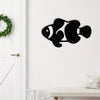 This unique metal wall hanging adds a stylish and captivating decorative touch to any office or bedroom. Crafted from black metal, each fish wall art piece offers intricate details that create a stunning aesthetic. Elevate your décor with this exquisite art piece.