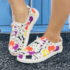 Funny Lace-Up Canvas Shoes: Comfortable and Lightweight Halloween Print Slip-On Flats for Women