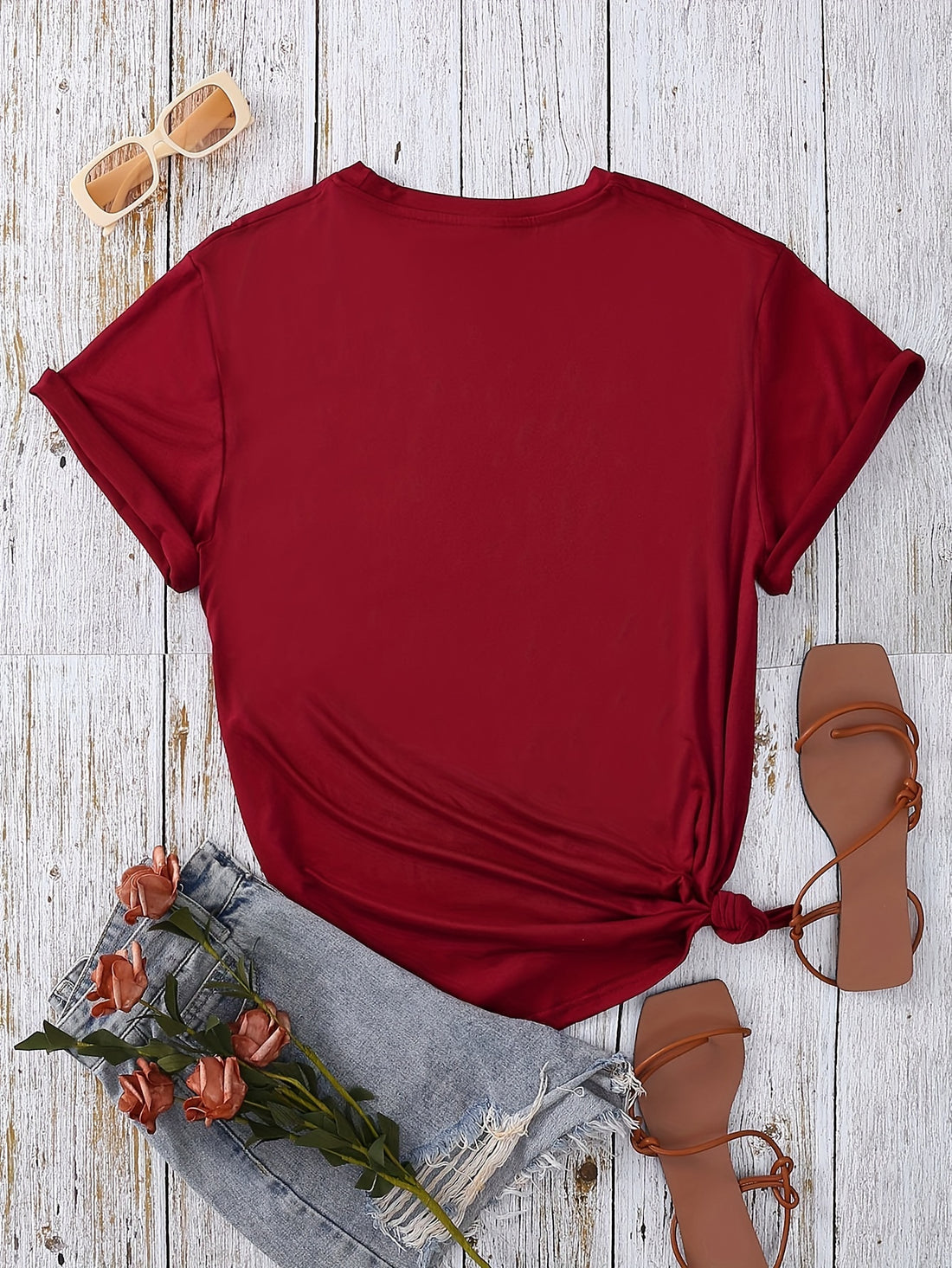 Introducing the Cute and Quirky Goose Letter Print Summer T-Shirt! This top is a must-have for any stylish woman. The soft and lightweight fabric makes it perfect for summer days, while the goose letter print adds a unique touch. With its comfortable and classic crew neck design, this top is perfect for any casual occasion. Get yours today!