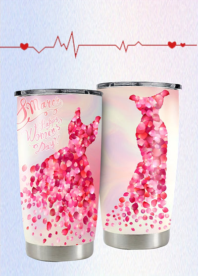 Wedding Dress Printed Stainless Steel Water Cup: Stay Hydrated in Style for Outdoor Activities, Sports, and Travel