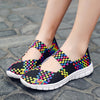 Stylish and Comfortable Women's Colorful Braided Flat Shoes: Trendy Slip-Ons for Casual and Lightweight Walking