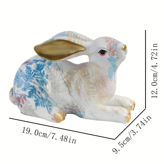 Whimsical Bunny Crafts: Charming Room Figurine for Modern Home Decor and Creative Living