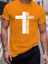 Simplicity in Style: Fashionable Cross Graphic Men's T-Shirt for Summer Outdoor Gear