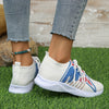 Eagle Fly: Celebrate Independence Day with Women's Breathable Sock Sneakers