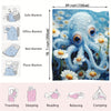 Ultra-Soft Octopus Daisy Pattern Blanket: Perfect Casual Sofa Throw for All-Day Comfort - High-Definition Digital Printing for a Vibrant Look - Multifunctional & Skin-Friendly Flannel Blanket