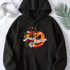 Halloween Floral & Pumpkin Print Hoodie: A Stylish and Cozy Addition to Your Women's Clothing Collection