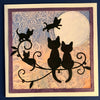 Metal Art Black Cat Silhouette Pendant: A Stylish and Spooky Addition to Your Home Decoration Collection!