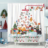 Whimsical Christmas Cat Shower Curtain: Add Festive Flair to Your Bath!