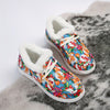 Festive Delight: Women's Snowman Print Canvas Shoes - Cosy and Stylish Christmas Footwear for Outdoor Adventures!