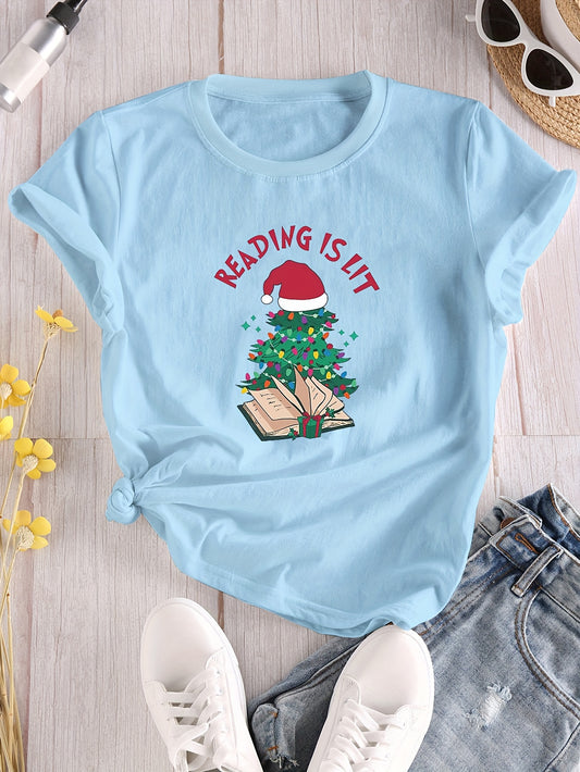 Celebrate the holiday season in style with our Festive & Stylish Christmas Tree Print Tee! Made with soft and comfortable fabric, this tee features a vibrant Christmas tree print that adds a pop of color to any outfit. Perfect for casual gatherings or lounging, this tee is a must-have for the festive season.