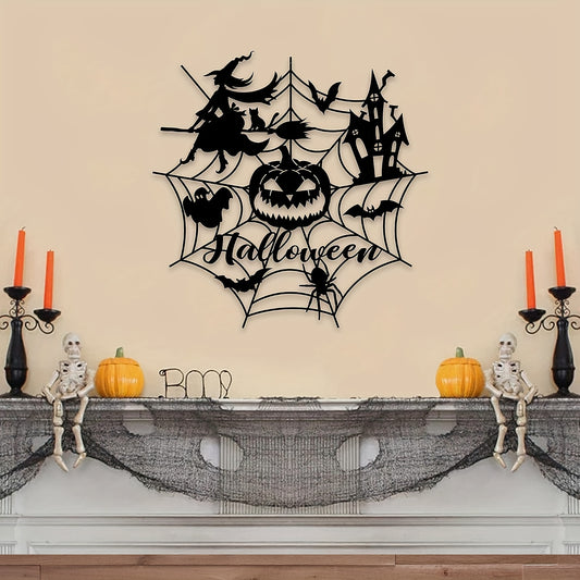 This enchanting metal art wall sculpture is the perfect addition to your Halloween decor. Handcrafted from metal with intricate detailing, its hauntingly beautiful design adds an elegant touch to any space. Perfect for a Halloween-themed home, Haunted Elegance is sure to bewitch any guest.