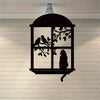 Whimsical Cat Window Metal Wall Art: A Charming Addition to Your Home Decor