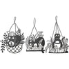 Metal Art Cat Wall Hanging: Whimsical Decor for Home and Garden