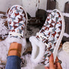 Winter Wonderland: Women's Christmas Dwarfs Print Snow Boots - Festive Style with Plush Comfort for Winter Adventures