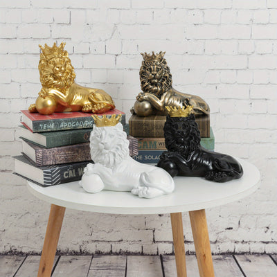 Add a royal touch to your home decor with our exquisite Regal Lion King Statue. This antique collectible figurine exudes elegance and sophistication, making it the perfect addition to your living space. With its intricate details and expert craftsmanship, it also makes for a memorable gift for any occasion.