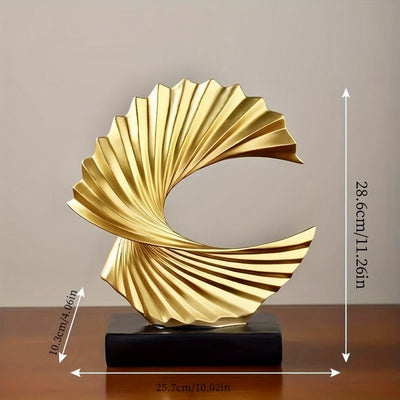 Exquisite Resin Sculpture: A High-End Bookcase Cabinet for Office and Home Decor