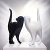 Adorable Resin Cat Home Decoration for Modern, Gothic, and Halloween-themed Rooms