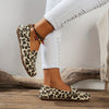 Stylish and Comfortable Women's Leopard Print Flat Shoes: The Perfect Lightweight Slip-Ons for Casual Wear