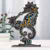 Seahorse Serenity: Exquisite 3D Wooden Art Carving for Home Decoration and Holiday Gifts