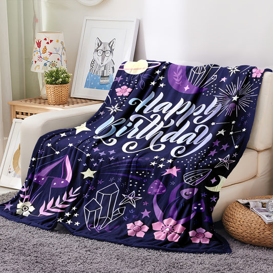Stay Warm and Cozy with Our Birthday Flannel Blanket - Perfect for All Seasons