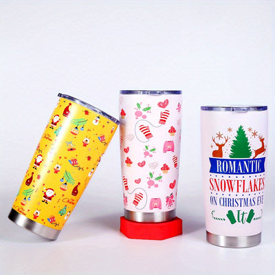 Sparkling Christmas Stainless Steel Skinny Tumbler  – The Perfect Gift for the Holiday Season