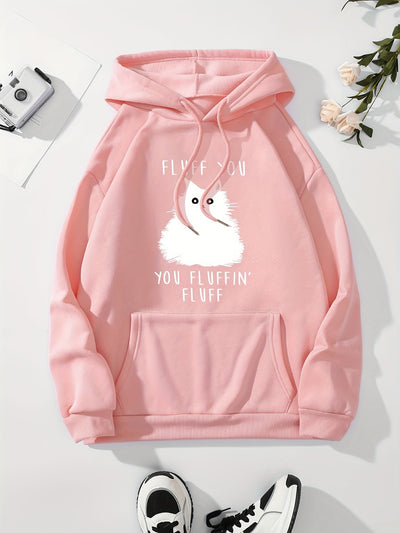 Stay warm and stylish with our Feline Fashionista Hoodie for women. This hoodie features a cute cat print design and a versatile drawstring for the perfect fit. With a convenient kangaroo pocket, you'll never have to sacrifice function for fashion. Embrace your inner cat lover in this cozy and chic hoodie.