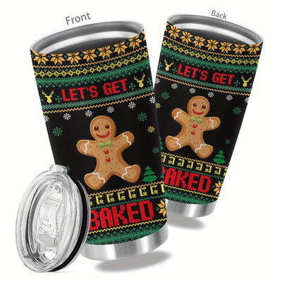 Festive 20oz Stainless Steel Tumbler: Perfect Christmas Gift for Loved Ones, Friends, and Relatives!