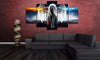 Captivating Fire Water Angel: Unframed HD Canvas Paintings for Enchanting Home Decor