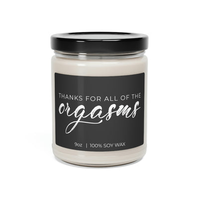 Thanks For All Of The Orgasms, Thanks For Sexy Night, Soy Candle 9oz CJ17