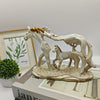 Exquisite Handcrafted Steed: Hollowed-Out Statue for Desktop Decoration