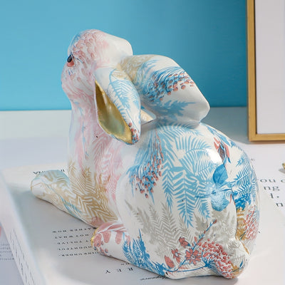 Whimsical Bunny Crafts: Charming Room Figurine for Modern Home Decor and Creative Living