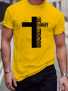 Simplicity in Style: Fashionable Cross Graphic Men's T-Shirt for Summer Outdoor Gear