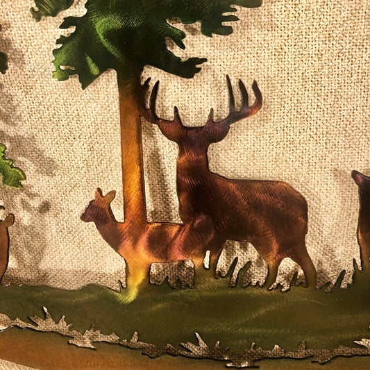 Vintage Metal Art Forest Animal Carving Wall Hanging: A Creative and Unique Decoration for Your Home