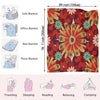 Floral Dreams: Cozy and Stylish Flannel Bed Blanket for Ultimate Comfort and Elegance