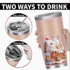 20oz Christmas Snow Insulation Cup: Double Stainless Steel Car Cup with Straw and Lid - Perfect Outdoor Travel Water Cup, Coffee, Beer - Ideal Gifts for Men and Women