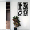 Contemporary Black Abstract Metal Wall Art: Minimalist 3D Texture Sculpture for Elegant Living Spaces