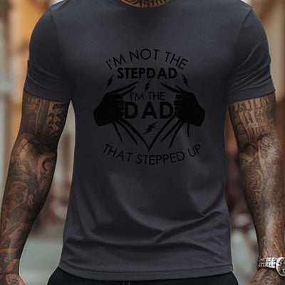 Dapper Dad: Men's Stylish Pattern Print T-Shirt - Comfy & Chic, Perfect for Summer Outdoor Adventures