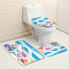 Beach Starfish Bathroom Set: Waterproof Shower Curtain, Non-Slip Rug, and Toilet Accessories for Stylish Bathroom Decor