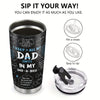 20oz Black with Letter Print Stainless Steel Tumbler - Tumbler Gifts For Dad, Gifts For Daddy, Papa, From Daughter, Son, Wife - Birthday Fathers Day