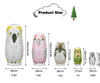 Creative Owl Nesting Dolls: Unique Home Decor and Holiday Gift Set