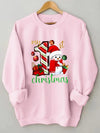 Festive Charm: Christmas Print Sweatshirt for Women - Cozy and Stylish!