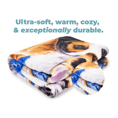 Pamper Your Pooch with the Puppy Ultra Soft Micro-Fleece Blanket: A Cute and Comfy Throw for All!